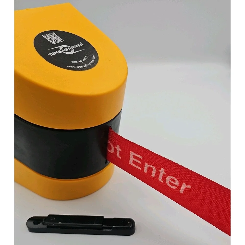 TENSABARRIER Wall Mounted Retractable Belt Barrier YLW/BLK 24'L 897HC-35-D4 NEW